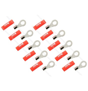 FOUR Connect 4-690941 M8 ring terminal 10mm², 10x red image