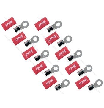 FOUR Connect 4-690942 M8 ring terminal 20mm², 10x red image