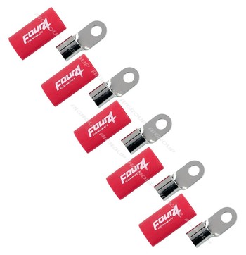 FOUR Connect 4-690943 M8 ring terminal 35mm², 5x red image