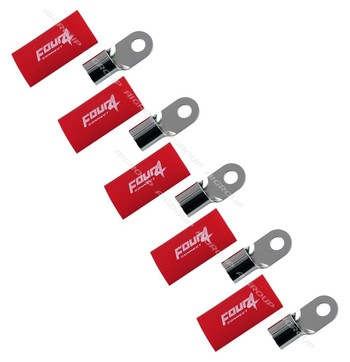 FOUR Connect 4-690944 M8 ring terminal 50mm², 5x red image